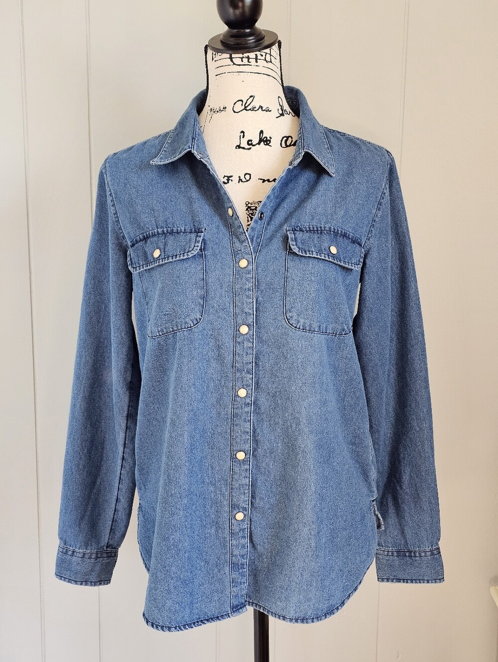 Lucky Brand Classic Denim Button-Up Shirt - Blue